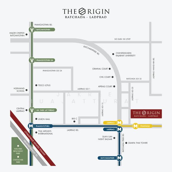 The Origin Ratchada-Ladprao : ดิ ออริจิ้น รัชดา - ลาดพร้าว, Bangkok, ซอยลาดพร้าว 23 ถนนลาดพร้าว, Chan Kasem, Chatuchak, Bangkok, 1 Bedroom, 27 sqm, Condo For Sale, by Jakree Buajatturat, 500412559 - DDproperty.com