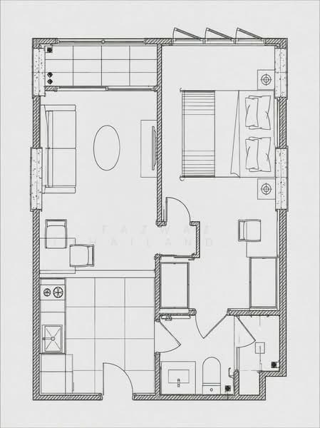 Mekin HAUS : เมคิน เฮาส์, เชียงใหม่, ฟ้าฮ่าม, เมืองเชียงใหม่, เชียงใหม่, 37 ตร.ม., คอนโด ให้เช่า, โดย Fazwaz (Thailand) Co., Ltd., 500412743 - DDproperty.com