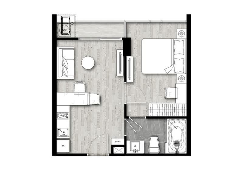 The Teak Sukhumvit 39, Bangkok, 86/2 Soi Sukhumvit 39, Khlong Tan Nua, Watthana, Bangkok, 1 Bedroom, 36 sqm, Condo For Rent, by Phakawadee Jiramanee, 500412846 - DDproperty.com