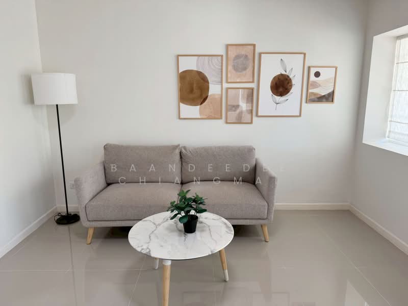 Townhome for rent near Mae Kuang Market, Chiang Mai Rental Price: 18,000 THB / month No.12H428, Chiang Mai, San Na Moeng, San Sai, Chiang Mai, 2 Bedrooms, 110 sqm, Townhouse For Rent, by Baandeedee Chiangmai, 500412974 - DDproperty.com
