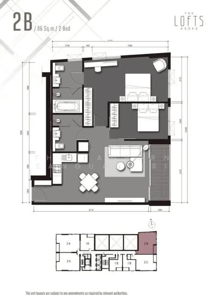 The Lofts Asoke, Bangkok, Sukhumvit 21 Road, Khlongtoei Nua, Watthana, Bangkok, 2 Bedrooms, 85 sqm, Condo For Sale, by Thikhamporn Sanguansiri, 500413661 - DDproperty.com