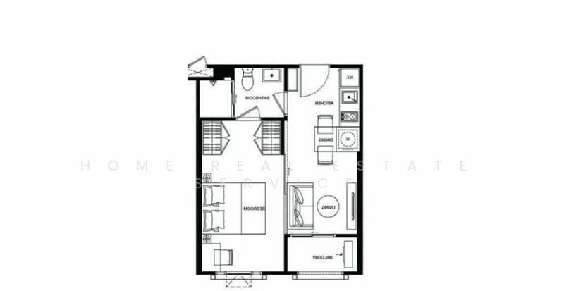 Maestro 19 Ratchada 19-Vipha, Bangkok, Soi Vibhavadi Rangsit 16, Din Daeng, Bangkok, 1 Bedroom, 35 sqm, Condo For Sale, by HOME Real Estate Service, 500413913 - DDproperty.com