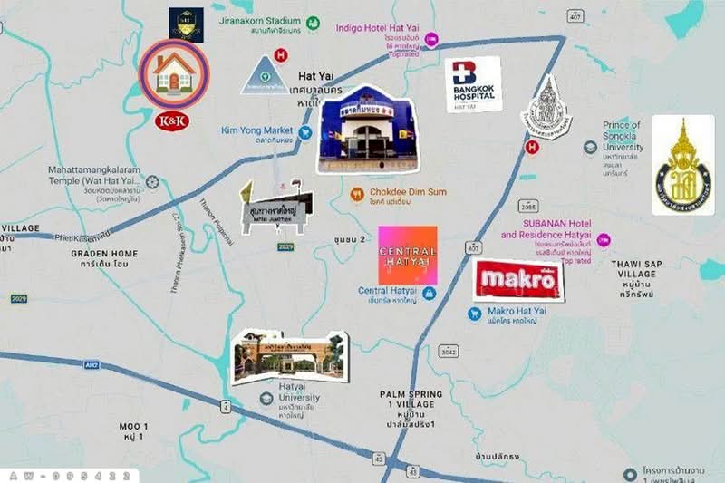 ที่ดินพร้อมสิ่งปลูกสร้าง 213.2 ตร.ว. ติด ถ.ราษฎร์อุทิศ (ย่านเขต 8 ) หาดใหญ่ ใกล้ตลาดกิมหยง AW-095422, สงขลา, หาดใหญ่, หาดใหญ่, สงขลา, 852 ตร.ม., ที่ดิน ขาย, โดย เบ็ญจวริณ ภัคเวทพิสิษฐ์(เบ็ญ), 500413919 - DDproperty.com
