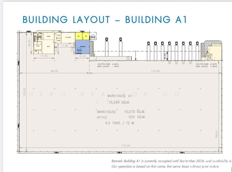 For rent Warehouse 15594 sq.m. in Lam Sai, Wang Noi, Phra Nakhon Si Ayutthaya HRE01045, Phra Nakhon Si Ayutthaya, Lam Sai, Wang Noi, Phra Nakhon Si Ayutthaya, , 15,594 sqm, Warehouse/Factory For Rent, by Hero Realtor Co., Ltd., 500414084 - DDproperty.com