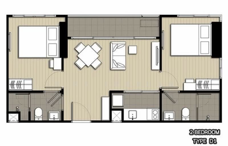 IDEO O2 Bangna, Bangkok, 195 Sanphawut Road, Bang Na Tai, Bang Na, Bangkok, 2 Bedrooms, 53 sqm, Condo For Rent, by Isika Tonkham, 500414326 - DDproperty.com