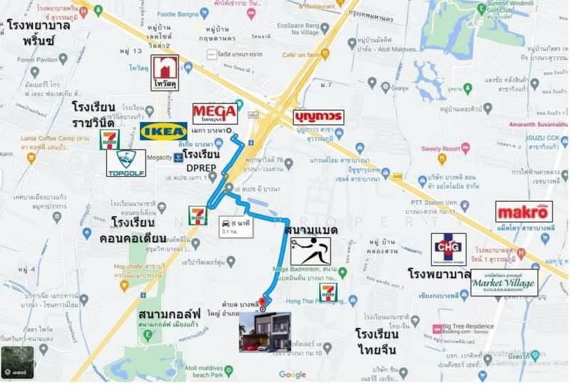 Tanaphol Property Mega Bangna, Samut Prakan, กาญจนาภิเษก, Bangphli Yai, Bang Plee, Samut Prakan, 4 Bedrooms, 150 sqm, Single Detached House For Rent, by Connex Property, 500414707 - DDproperty.com