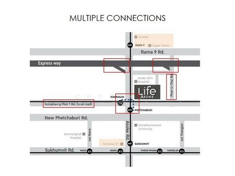 Life Asoke, Bangkok, Asoke-Dindang Road, Bang Kapi, Huai Khwang, Bangkok, 2 Bedrooms, 55 sqm, Condo For Sale, by Chotika Rakrungrueang, 500415922 - DDproperty.com