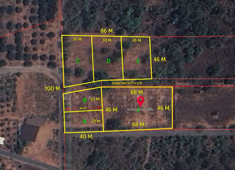 Beautiful filled land for sale, subdivided into plots, starting from 200-361.9 sq.wah, Chiang Mai Pr, Chiang Mai, Khi Lek, Mae Taeng, Chiang Mai, , 800 sqm, Land For Sale, by อนันต์ อัมรินทร์, 500417693 - DDproperty.com