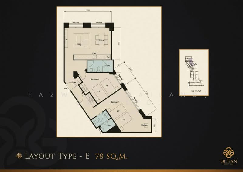 Surin Sands, Phuket, Soi Hat Surin 6, Choeng Thale, Thalang, Phuket, 2 Bedrooms, 78 sqm, Condo For Sale, by Fazwaz (Thailand) Co., Ltd., 500418034 - DDproperty.com