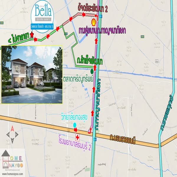Supalai Bella Wongwaen Pinklao – Rama 5 : ศุภาลัย เบลล่า วงแหวน ปิ่นเกล้า – พระราม 5, นนทบุรี, ถนน อัจฉริยะพัฒนา, ศาลากลาง, บางกรวย, นนทบุรี, 125 ตร.ม., บ้านเดี่ยว ขาย, โดย AJHOMECENTER - คุณจ๋า, 500419762 - DDproperty.com