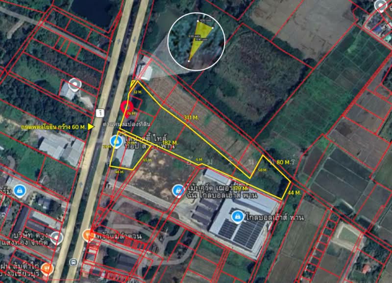 ขายที่ดินเชียงราย 16-2-21.3 ไร่ ติดถนนพหลโยธิน ใกล้โกลบอลเฮ้าส์ สาขาพาน, เชียงราย, เมืองพาน, พาน, เชียงราย, 26,484 ตร.ม., ที่ดิน ขาย, โดย อนันต์ อัมรินทร์, 500420746 - DDproperty.com