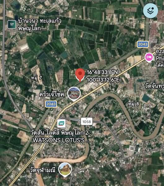 ที่ดิน ในเมืองพิษณุโลก 100 ตร.ว. ( 1.1 ล้าน), พิษณุโลก, 2043, วัดจันทร์, เมืองพิษณุโลก, พิษณุโลก, 400 ตร.ม., ที่ดิน ขาย, โดย วสันต์ วะสะติ, 500420765 - DDproperty.com