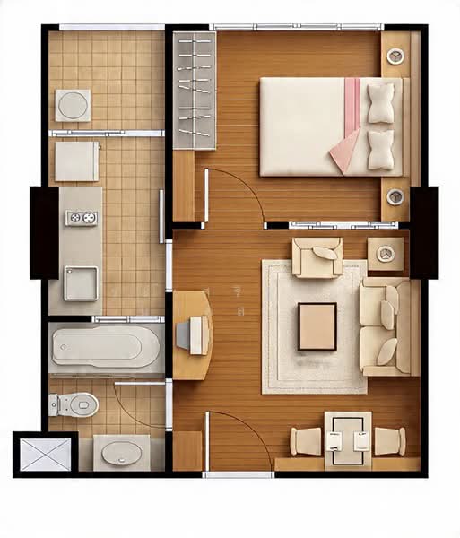 Lumpini Place Ratchada-Thapra, Bangkok, 18 Ratchadaphisek Road, Bukkalo, Thon Buri, Bangkok, 1 Bedroom, 34 sqm, Condo For Sale, by ประเสริฐศักดิ์ นาคสกุล, 500420901 - DDproperty.com