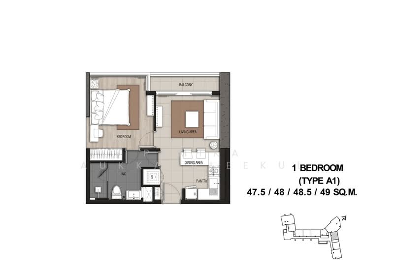 Menam Residences, Bangkok, 2088 Charoenkrung Road, Wat Prayakrai, Bang Kho Laem, Bangkok, 1 Bedroom, 49 sqm, Condo For Sale, by Pemika Aukkaraleekul, 500421865 - DDproperty.com