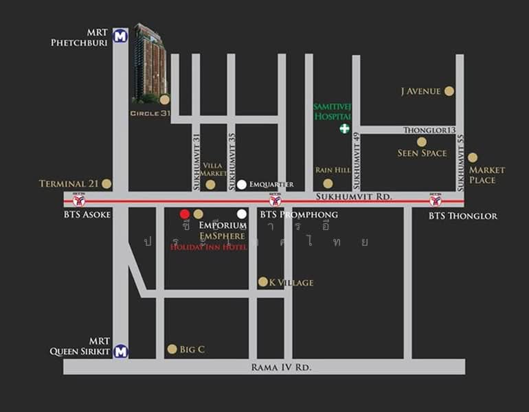 Circle Sukhumvit 31 : เซอร์เคิล สุขุมวิท 31, กรุงเทพ, ซอยสุขุมวิท 31, คลองตันเหนือ, วัฒนา, กรุงเทพ, 46 ตร.ม., คอนโด ขาย, โดย CBRE (Thailand) Co.,Ltd, 500422251 - Map - DDproperty.com