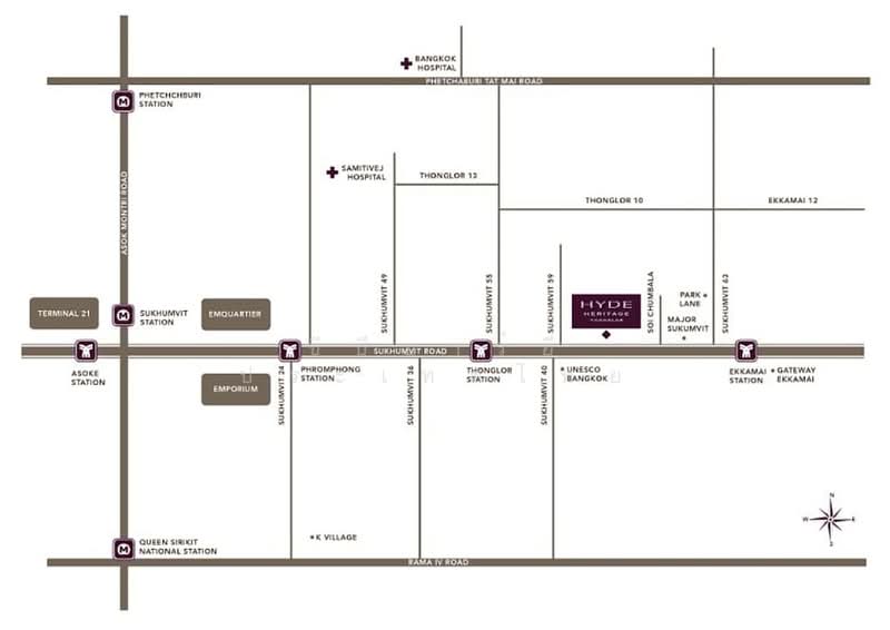 Hyde Heritage Thonglor : ไฮด์ เฮอริเทจ ทองหล่อ, กรุงเทพ, 1199 ซอยสุขุมวิท 59, คลองตันเหนือ, วัฒนา, กรุงเทพ, 59 ตร.ม., คอนโด ขาย, โดย CBRE (Thailand) Co.,Ltd, 500422273 - Perspective - DDproperty.com