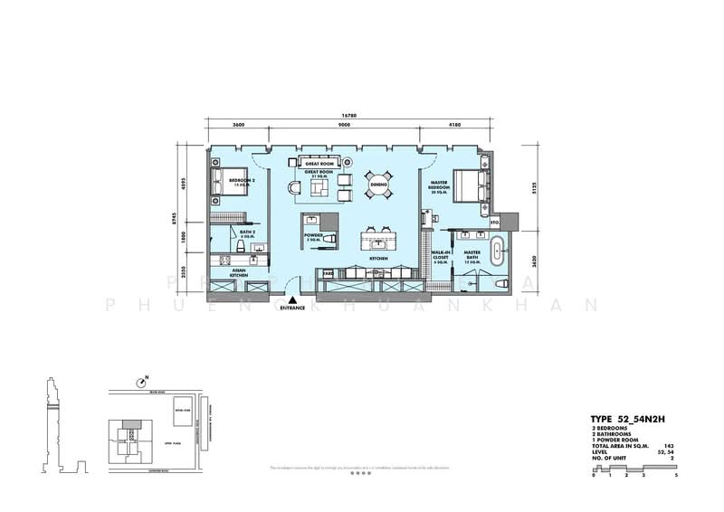 The Ritz-Carlton Residences, Bangkok, 114 Narathiwat Ratchanakarin Road, Silom, Bang Rak, Bangkok, 2 Bedrooms, 142 sqm, Condo For Sale, by Praphinleeya Phuengkhuankhan, 500422786 - DDproperty.com