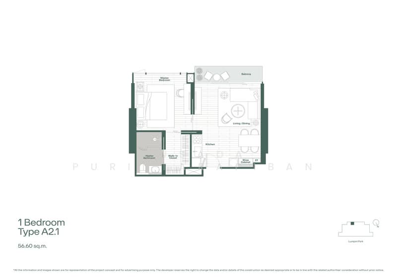 Dusit Central Park (Residences) : ดุสิต เซ็นทรัลพาร์ค, กรุงเทพ, 946 ถนนพระราม 4, สีลม, บางรัก, กรุงเทพ, 56 ตร.ม., คอนโด ขาย, โดย Rusada Purintarapiban, 500422898 - DDproperty.com