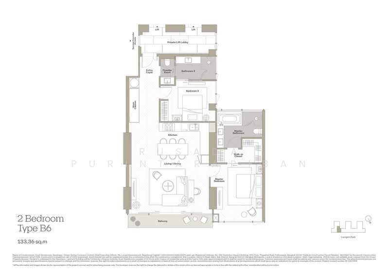 Dusit Central Park (Residences), Bangkok, 946 Rama 4 Road, Silom, Bang Rak, Bangkok, 2 Bedrooms, 133 sqm, Condo For Sale, by Rusada Purintarapiban, 500423240 - DDproperty.com