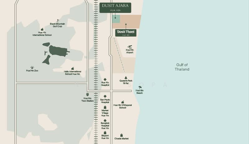 Dusit Ajara Hua Hin, Phetchaburi, Cha-am, Cha-Am, Phetchaburi, 2 Bedrooms, 174 sqm, Condo For Sale, by Nisa Sopa, 500423344 - DDproperty.com