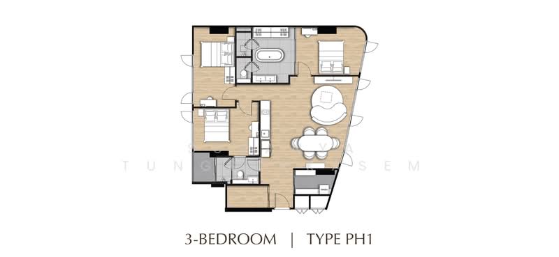 Aroon Siriraj Triple Station, Bangkok, Soi Charan Sanit Wong 32, Siriraj Sub-district, Bangkok Noi District, Bangkok 10700, Thailand., Siri Rat, Bangkok Noi, Bangkok, 3 Bedrooms, 91 sqm, Condo For Sale, by Sukanya Tungsukkasem, 500423364 - DDproperty.com