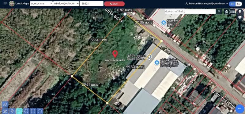 ที่ดินเปล่า 1 ไร่ ซอยแบริ่ง 66/1 สำโรงเหนือ, Samut Prakan, Samrong Nua, Muang Samut Prakarn, Samut Prakan, , 1,636 sqm, Land For Sale, by ERA Thailand, 500424257 - DDproperty.com