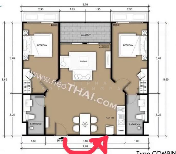 Laguna Beach Resort 3-The Maldives, Chon Buri (Pattaya), Soi Jomtien 9, Bang Lamung, Bang Lamung (Pattaya), Chon Buri (Pattaya), 2 Bedrooms, 83 sqm, Condo For Sale, by Sujiphat Sreewongpan, 500424298 - DDproperty.com