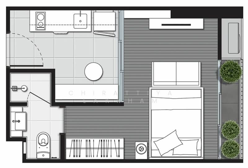Noble Around Ari, Bangkok, 312 Phahon Yothin Rd, Samsen Nai, Phaya Thai, Bangkok, 1 Bedroom, 27 sqm, Condo For Rent, by Chirattiya Lakkham, 500424854 - DDproperty.com