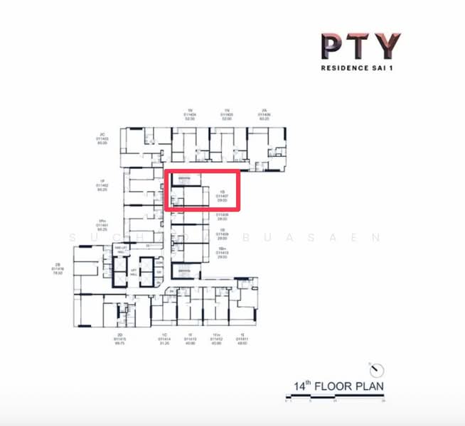 PTY Residence Sai 1 : พีทีวาย เรสซิเดนซ์ สาย 1, ชลบุรี, หนองปรือ, บางละมุง, ชลบุรี, 29 ตร.ม., คอนโด ขาย, โดย Suchada Buasaen, 500425075 - DDproperty.com