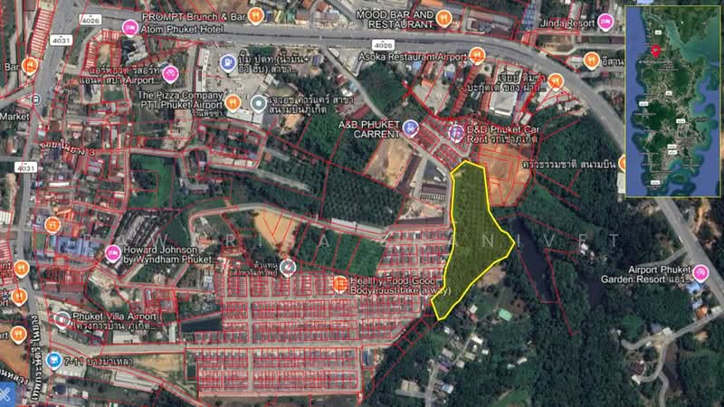 Land for sale in Sakhu Subdistrict, Thalang District, Phuket Province, 10 rai. 2 km from the airport, Phuket, Sa Khu, Thalang, Phuket, , 16,672 sqm, Land For Sale, by Pawarisa Shanivet, 500425089 - DDproperty.com