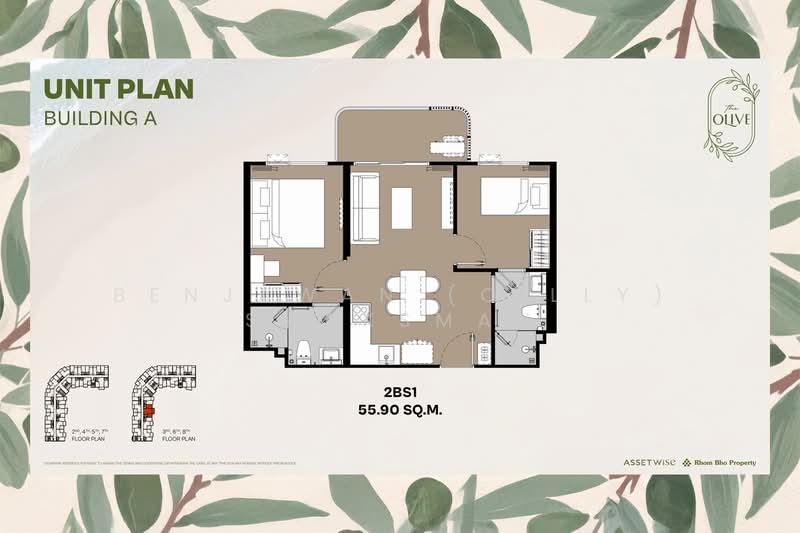 The Olive, Phuket, Sa Khu, Thalang, Phuket, 2 Bedrooms, 57 sqm, Condo For Sale, by Benjawan (Oilly) Smaksman, 500426210 - DDproperty.com