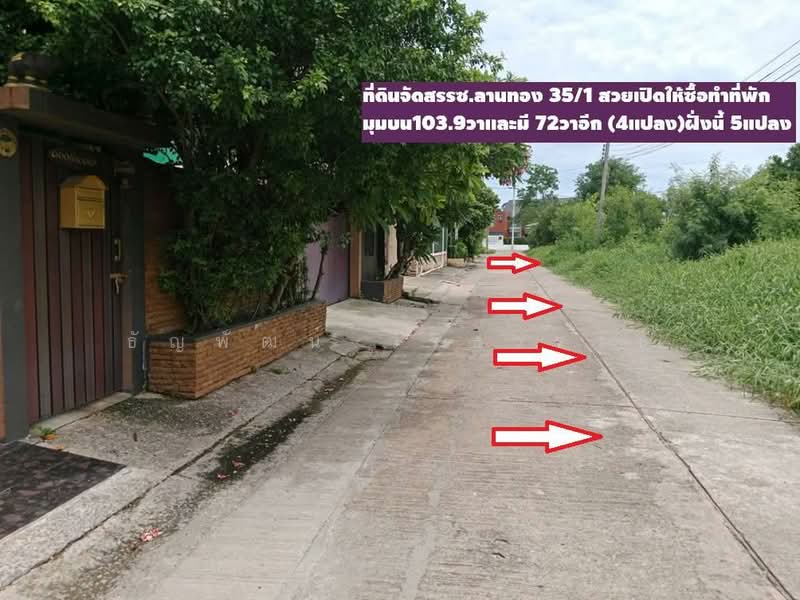 Baan Lanthog Tiwanon-Pak Kret 27 : บ้านลานทอง ติวานนท์-ปากเกร็ด 27, นนทบุรี, ถนนติวานนท์, บางพูด, ปากเกร็ด, นนทบุรี, 288 ตร.ม., ที่ดิน ขาย, โดย ธัญพัฒน์ วิวิธวรรธ์, 500426284 - DDproperty.com