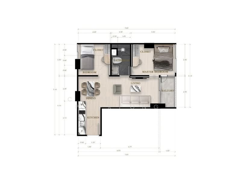 Siam Oriental Oasis, Chon Buri (Pattaya), Nong Pru, Bang Lamung (Pattaya), Chon Buri (Pattaya), 2 Bedrooms, 44 sqm, Condo For Sale, by Chaweewan Puekpong, 500426683 - DDproperty.com