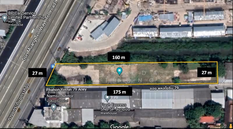 Land for Sale, Don Mueang – Fronting Vibhavadi Rangsit Road, 1,009 Sq.Wah, Bangkok, Sanam Bin, Don Mueang, Bangkok, , 4,036 sqm, Land For Sale, by Kulapeeda Thathong, 500426712 - DDproperty.com