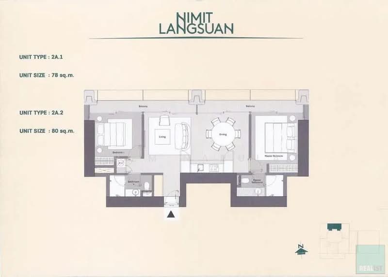 Nimit Langsuan, Bangkok, Langsuan Road, Lumphini, Pathum Wan, Bangkok, 2 Bedrooms, 78 sqm, Condo For Sale, by Prima Realty (International) Co., Ltd., 500427371 - DDproperty.com