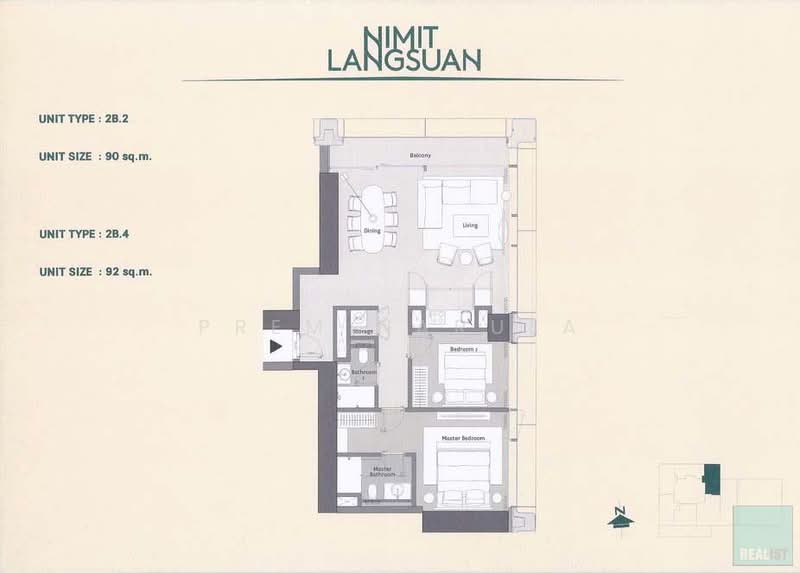 Nimit Langsuan, Bangkok, Langsuan Road, Lumphini, Pathum Wan, Bangkok, 2 Bedrooms, 92 sqm, Condo For Sale, by Prima Realty (International) Co., Ltd., 500427383 - DDproperty.com
