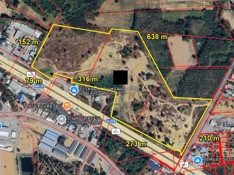 Land for sale in Bo Win, prime location – 67 Rai Adjacent to a 4-lane Road No. 331, Chon Buri (Pattaya), Bo Win, Si Racha, Chon Buri (Pattaya), , 107,504 sqm, Land For Sale, by RICHWELL INTERPLUS, 500427390 - DDproperty.com