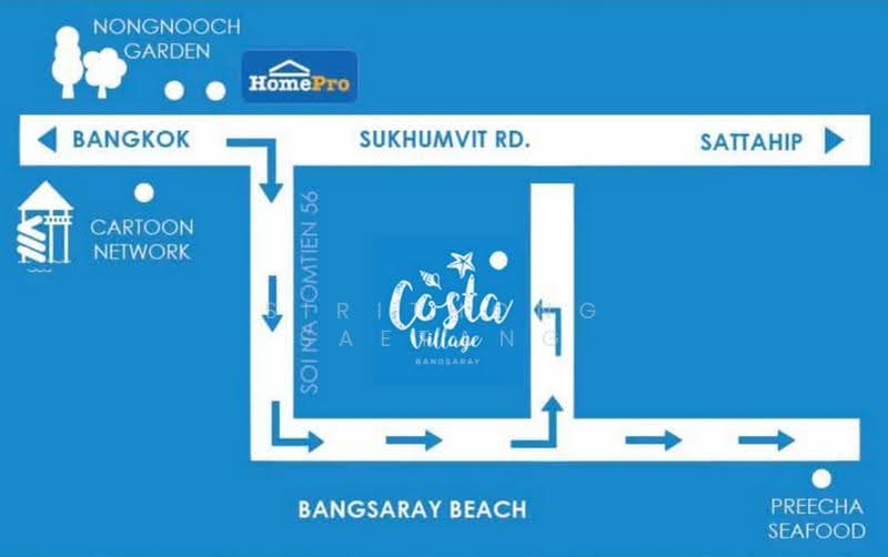 Costa Village Bangsaray, Chon Buri (Pattaya), 556 Village No. 2 Na Chom Thian 56 Alley, Nong Pru, Bang Lamung (Pattaya), Chon Buri (Pattaya), 1 Bedroom, 34 sqm, Condo For Rent, by Sirithong Saetang, 500427604 - DDproperty.com