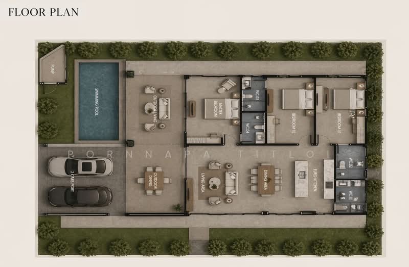Brand New Nordic Pool Villa For Sale, Chon Buri (Pattaya), Huai Yai, Bang Lamung (Pattaya), Chon Buri (Pattaya), 3 Bedrooms, 204 sqm, Villa For Sale, by Pornnapa Titloi, 500427888 - DDproperty.com