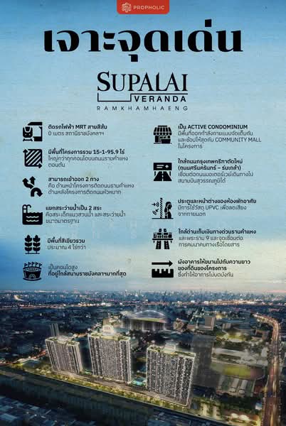Supalai Veranda Ramkhamhaeng : ศุภาลัย เวอเรนด้า รามคำแหง, กรุงเทพ, ถนนรามคำแหง, หัวหมาก, บางกะปิ, กรุงเทพ, 35 ตร.ม., คอนโด ให้เช่า, โดย Thikhamporn Sanguansiri, 500428133 - DDproperty.com