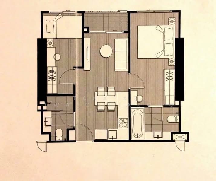 IDEO Sukhumvit 93, Bangkok, 2331 Soi Sukhumvit 93, Bang Chak, Phra Khanong, Bangkok, 2 Bedrooms, 52 sqm, Condo For Rent, by Tanapat Jitwatcharakomol, 500428297 - DDproperty.com