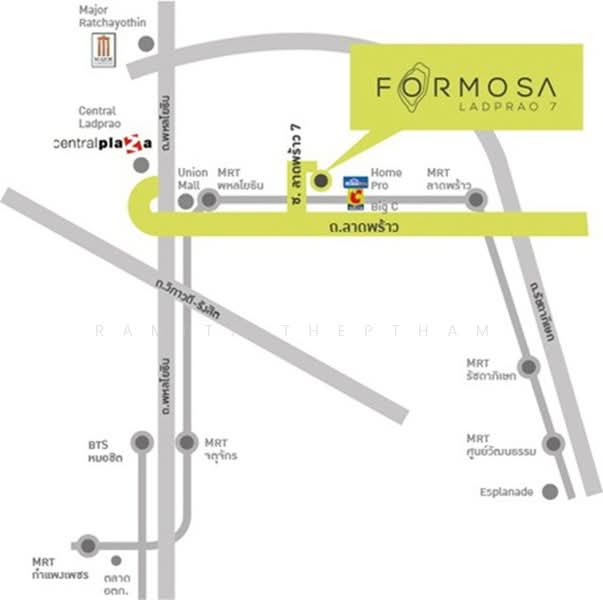 Formosa Ladprao 7, Bangkok, . Lat Phrao 7 Alley, Jom Phon, Chatuchak, Bangkok, 1 Bedroom, 38 sqm, Condo For Rent, by Ramita Theptham, 500428698 - DDproperty.com