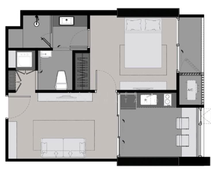 Rhythm Sukhumvit 42, Bangkok, Soi Sukhumvit 42, Sukhumvit Road, Phra Kanong, Khlong Toei, Bangkok, 1 Bedroom, 46 sqm, Condo For Rent, by Natrinee Aphirachatanon, 500429426 - DDproperty.com