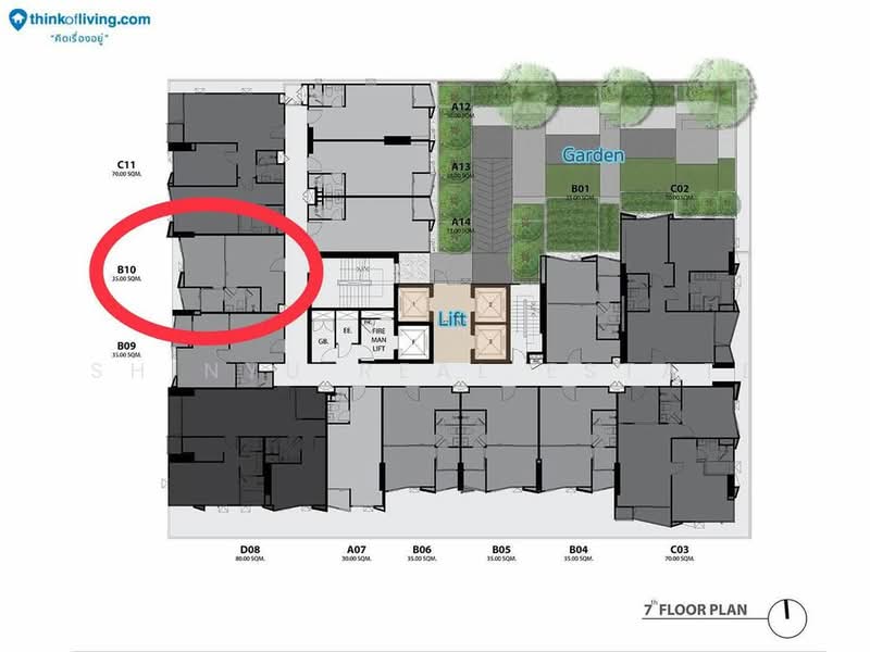 Rhythm Ekkamai, Bangkok, 11 Soi Sukhumvit 63, Khlongtoei Nua, Watthana, Bangkok, 1 Bedroom, 35 sqm, Condo For Rent, by Shinyu Real Estate, 500429971 - DDproperty.com