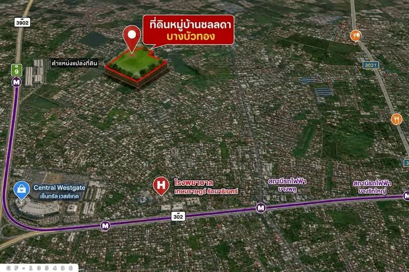 Land for sale in Chonlada Village project, 206 sq. wah, Bang Bua Thong, Nonthaburi GF-105496, Nonthaburi, Bang Rak Pattana, Bang Bua Thong, Nonthaburi, , 824 sqm, Land For Sale, by Benchawarin Pakkawetppisit, 500431297 - DDproperty.com