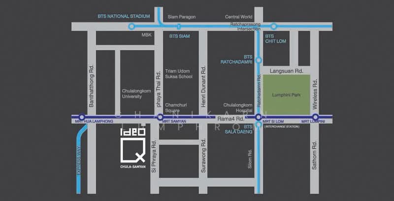 IDEO Q Chula - Samyan, Bangkok, 660-662 Rama 4 Road, Maha Phrutharam, Bang Rak, Bangkok, 1 Bedroom, 33 sqm, Condo For Rent, by Chanikarn Lumphrom, 500431567 - DDproperty.com