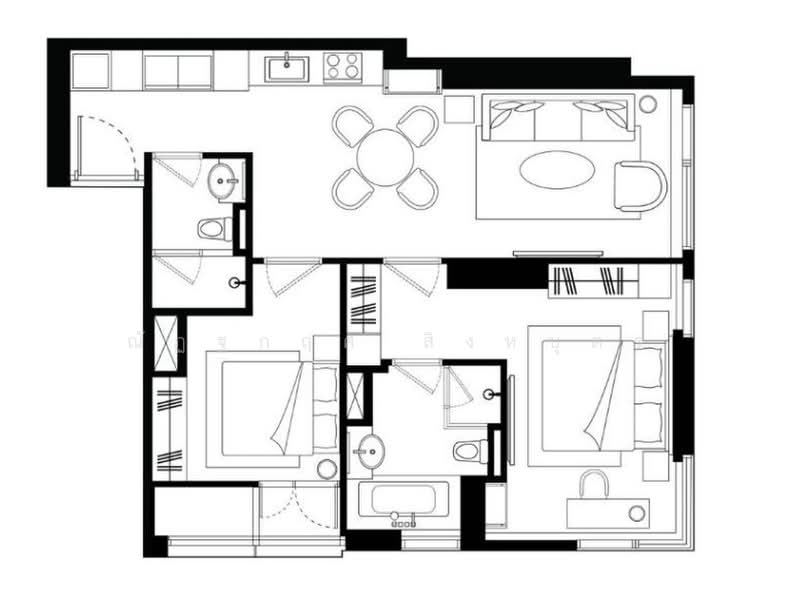 La Clef Bangkok by The Crest Collection, Bangkok, Phra Kanong, Khlong Toei, Bangkok, 2 Bedrooms, 75 sqm, Apartment For Rent, by ณัฏฐกฤศ สิงหบุตร, 500432023 - DDproperty.com