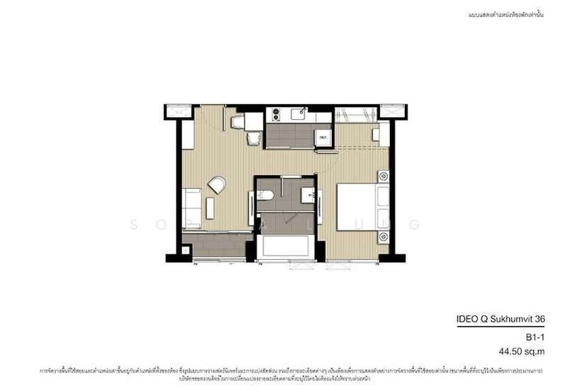 IDEO Q Sukhumvit 36, Bangkok, Soi Sukhumvit 36, Khong Tan, Khlong Toei, Bangkok, 1 Bedroom, 44 sqm, Condo For Rent, by Sophia Leung, 500432571 - DDproperty.com