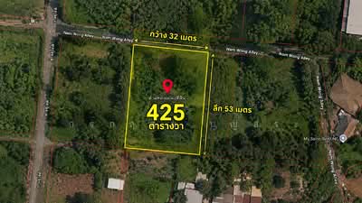 ขาย - ที่ดินเปล่า จัดสรร 1-0-25 ไร่ (425 ตารางวา) ซอยกาญจนาภิเษก 4 (นามวงศ์) ทางคู่ขนานกาญจนภิเษก บางเขน, กรุงเทพ