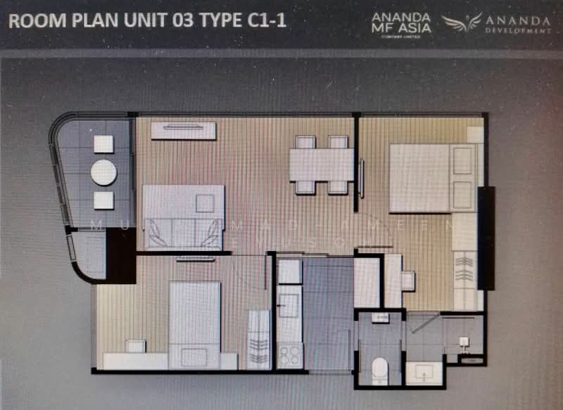 IDEO Mobi Asoke, Bangkok, New Petchaburi Road, Bang Kapi, Huai Khwang, Bangkok, 2 Bedrooms, 56 sqm, Condo For Rent, by Muhammad-ameen Waeyusoh, 500434767 - DDproperty.com